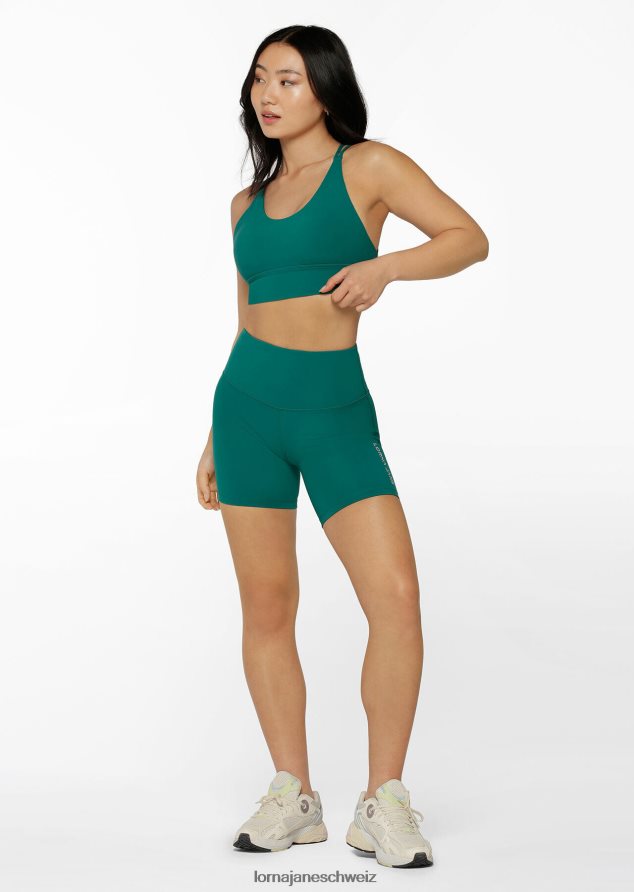 Bekleidung 202X165 Frauen dunkles Blaugrün Lorna Jane Lotus Longline-Sport-BH