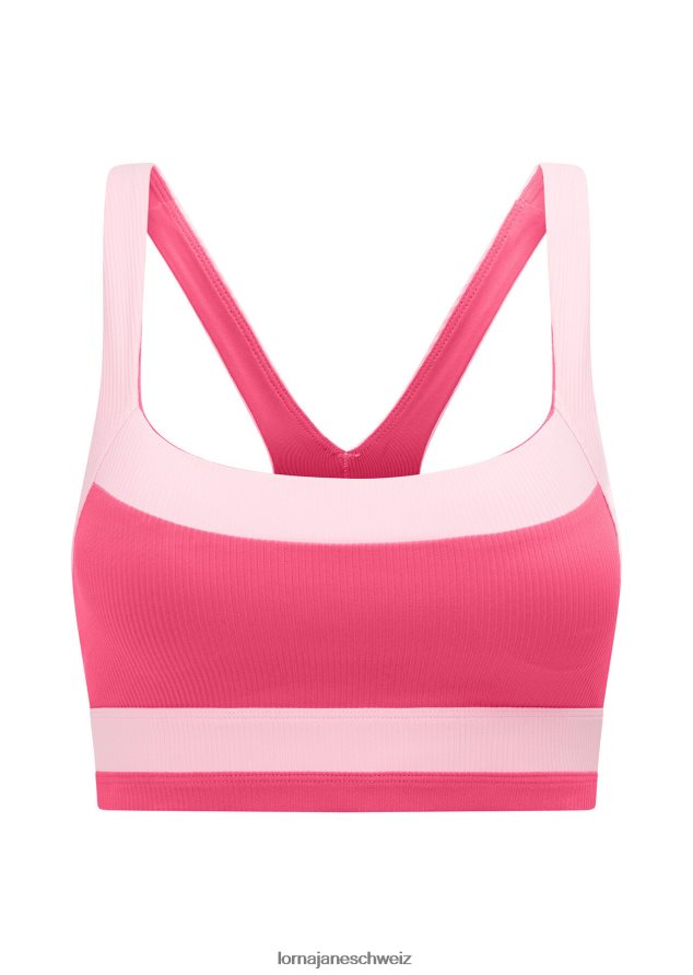 Bekleidung 202X212 Frauen Babyrosa Lorna Jane Flaunt It Ripp-Sport-BH