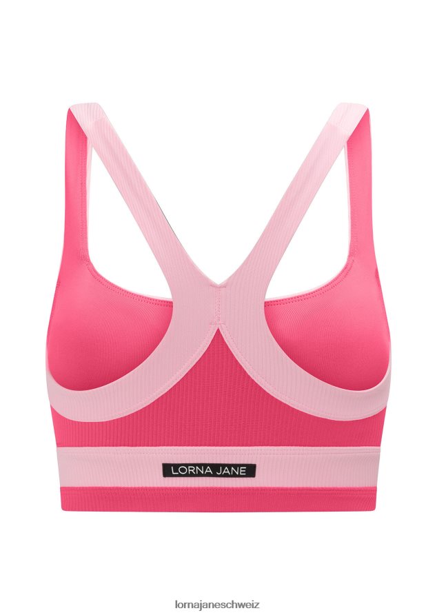 Bekleidung 202X212 Frauen Babyrosa Lorna Jane Flaunt It Ripp-Sport-BH
