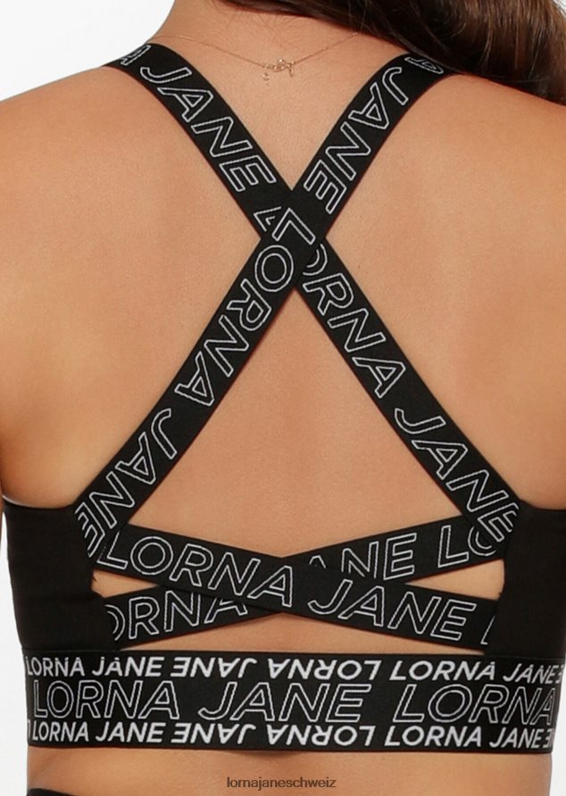 Bekleidung 202X263 Frauen Schwarz Lorna Jane Sport-BH mit hervorragendem Halt