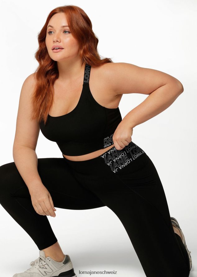 Bekleidung 202X263 Frauen Schwarz Lorna Jane Sport-BH mit hervorragendem Halt