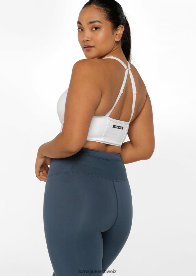 Bekleidung 202X293 Frauen Weiß Lorna Jane Mesh-Longline-BH