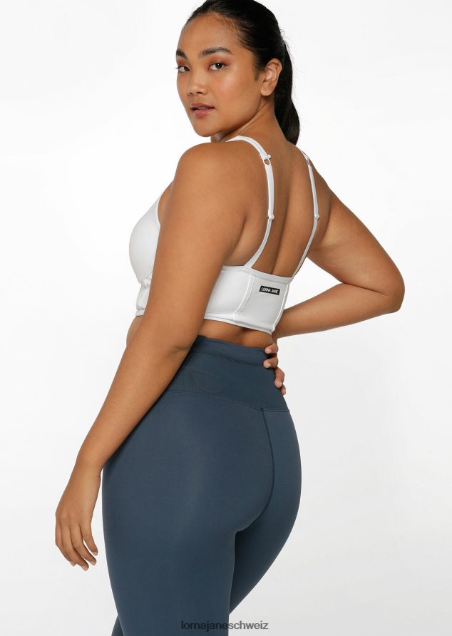 Bekleidung 202X293 Frauen Weiß Lorna Jane Mesh-Longline-BH