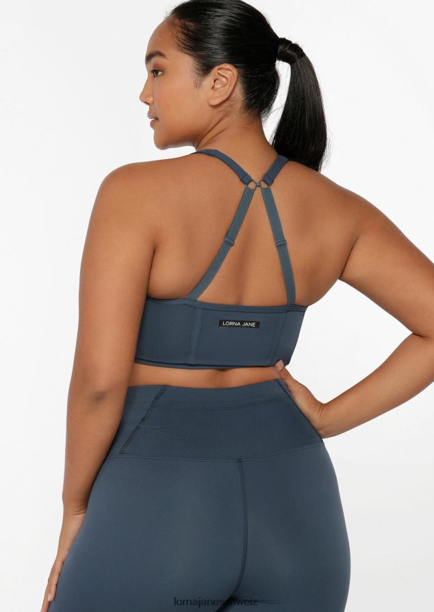 Bekleidung 202X294 Frauen blasses Indigo Lorna Jane Mesh-Longline-BH