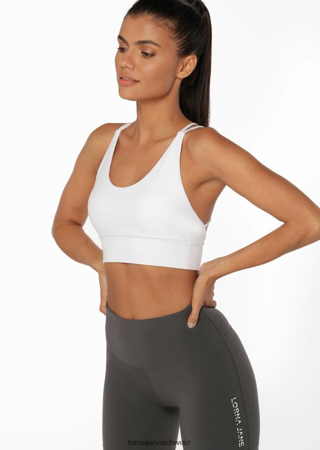 Bekleidung 202X457 Frauen Weiß Lorna Jane Lotus Longline-Sport-BH
