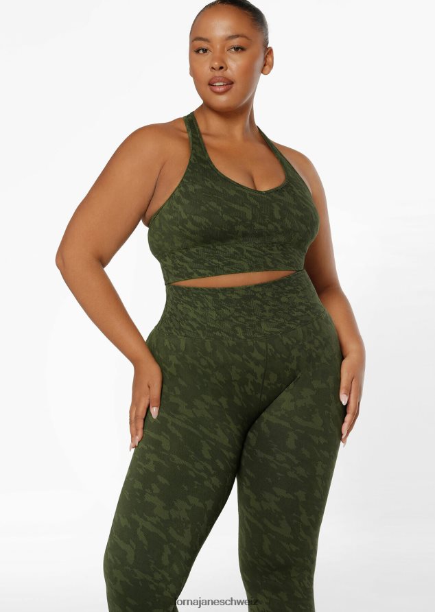 Bekleidung 202X46 Frauen Gelände-Jacquard Lorna Jane Nehmen Sie einen nahtlosen Sport-BH zum Wandern