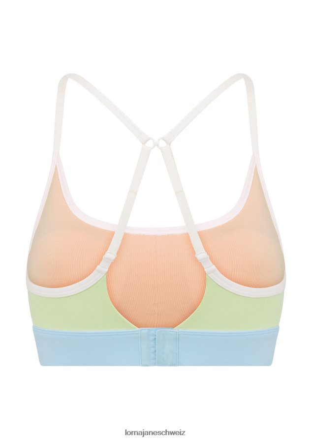 Bekleidung 202X53 Frauen Regenbogenspleiß Lorna Jane Regenbogen-Splice-Sport-BH