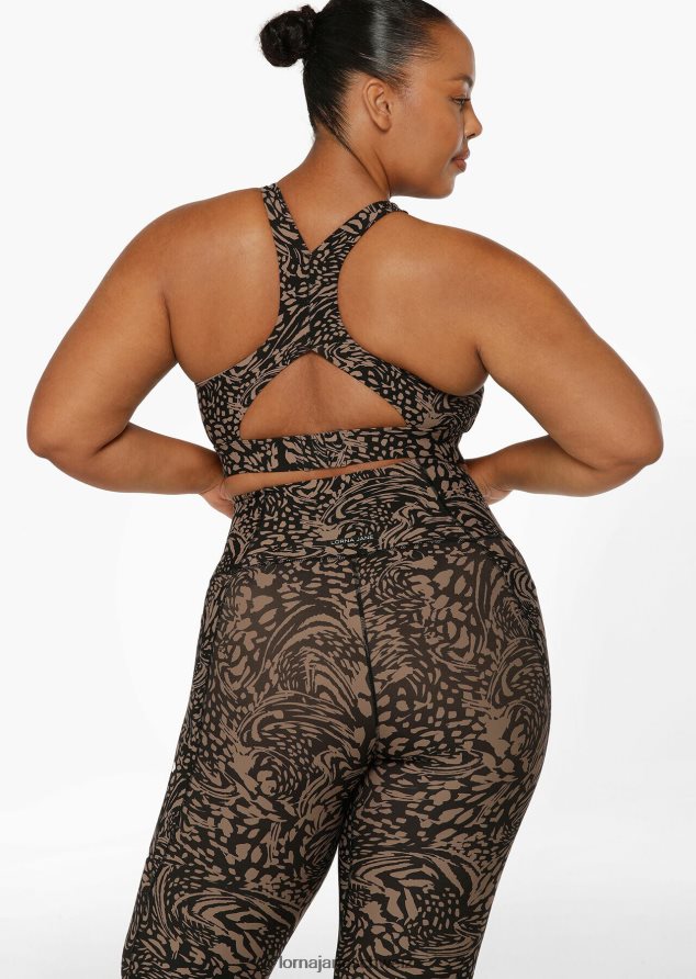 Bekleidung 202X77 Frauen neutraler abstrakter Druck Lorna Jane Oasis-Sport-BH