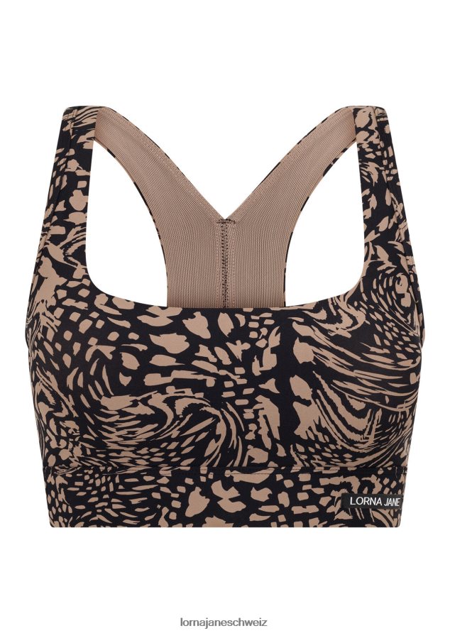 Bekleidung 202X77 Frauen neutraler abstrakter Druck Lorna Jane Oasis-Sport-BH