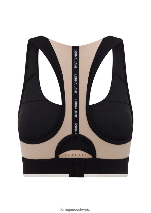 Bekleidung 202X9 Frauen Schwarz Lorna Jane Verstärken Sie den gebundenen Sport-BH