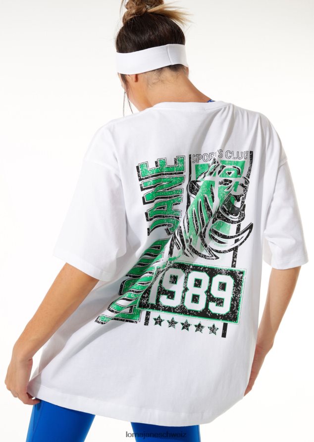 Bekleidung 202X121 Frauen Weiß Lorna Jane Sportverein-Freund-T-Shirt
