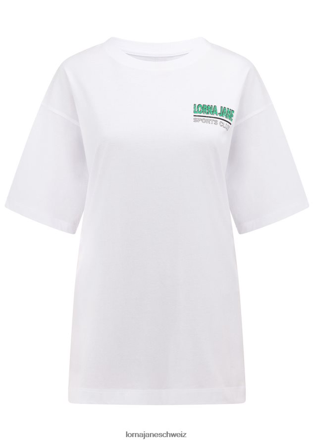 Bekleidung 202X121 Frauen Weiß Lorna Jane Sportverein-Freund-T-Shirt
