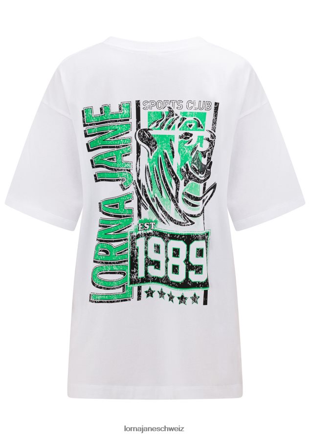 Bekleidung 202X121 Frauen Weiß Lorna Jane Sportverein-Freund-T-Shirt
