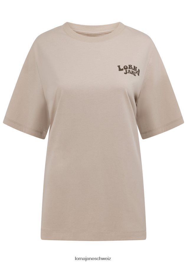 Bekleidung 202X135 Frauen cremefarben Lorna Jane Psychedelic Paradise entspanntes T-Shirt