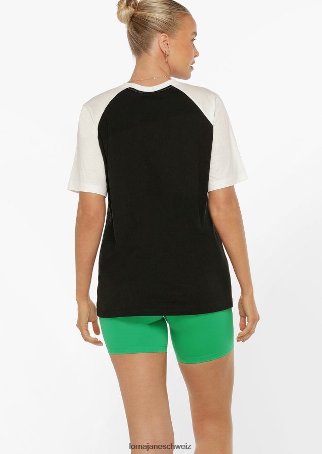 Bekleidung 202X153 Frauen Schwarz Lorna Jane 70er-Jahre-Nostalgie-Transdry-Entspanntes T-Shirt