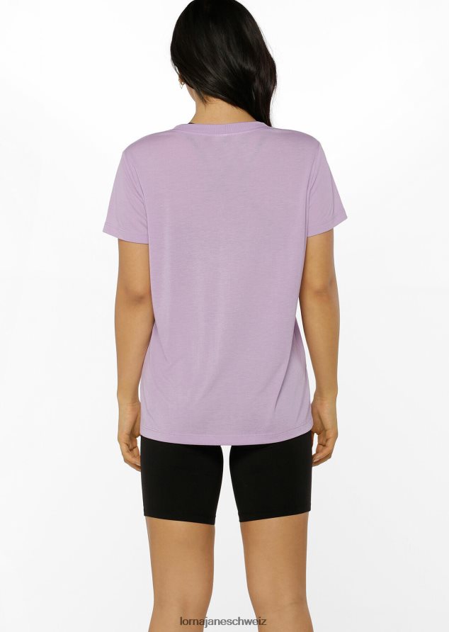 Bekleidung 202X215 Frauen heller Lavendel Lorna Jane Lotus-T-Shirt