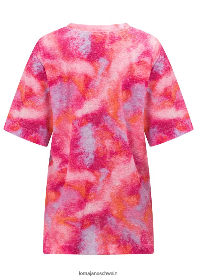 Bekleidung 202X224 Frauen Festival-Fieber-Druck Lorna Jane Festivalfieber entspanntes T-Shirt