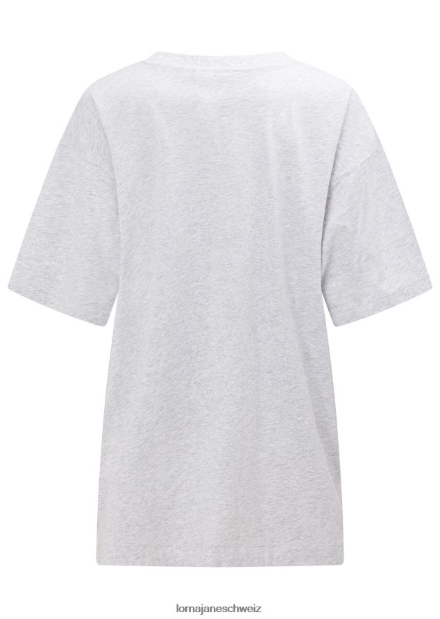 Bekleidung 202X227 Frauen hellgrau meliert Lorna Jane Metaverse 3D-Boyfriend-Grafik-T-Shirt