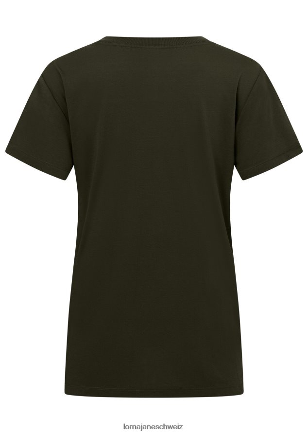 Bekleidung 202X29 Frauen Luxusgrün Lorna Jane Lotus-T-Shirt