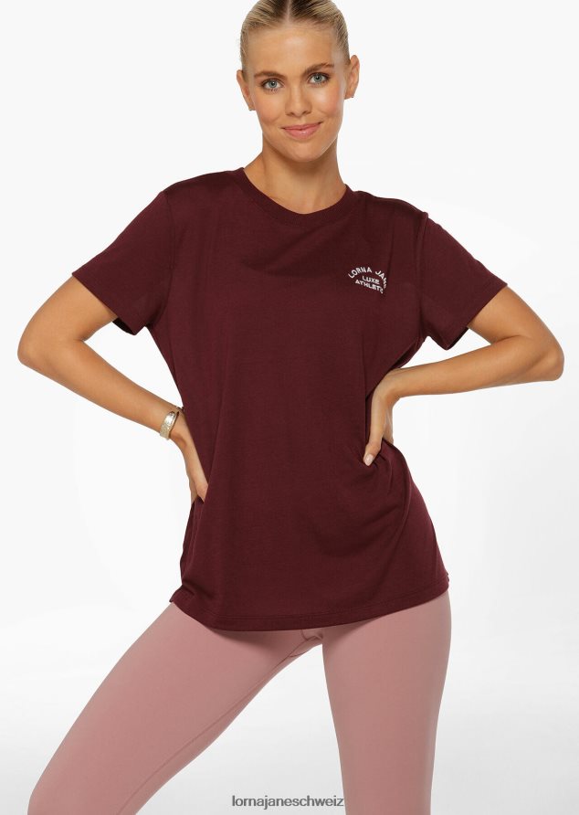Bekleidung 202X30 Frauen kastanienbraun Lorna Jane Lotus-T-Shirt