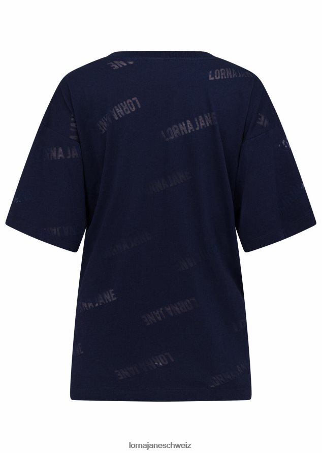 Bekleidung 202X341 Frauen Französische Marine Lorna Jane Burnout-Freund-T-Shirt