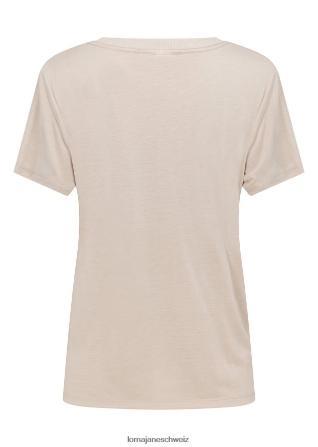 Bekleidung 202X348 Frauen cremefarben Lorna Jane Lotus-T-Shirt