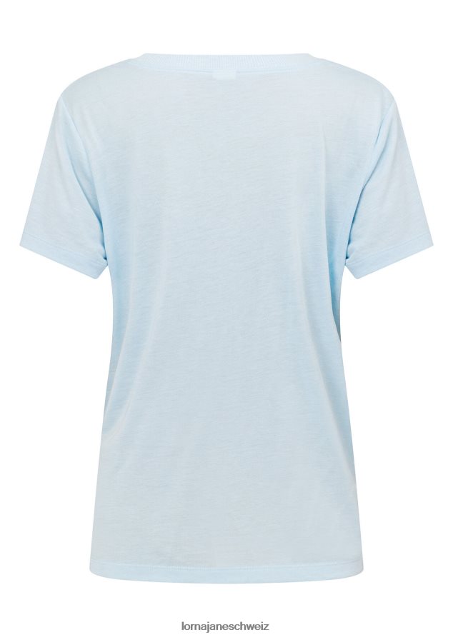 Bekleidung 202X349 Frauen blauer Himmel Lorna Jane Lotus-T-Shirt