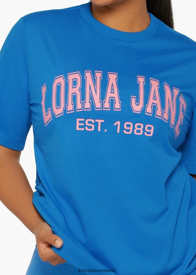 Bekleidung 202X356 Frauen Kornblume Lorna Jane Sommer-Hype-Entspanntes T-Shirt