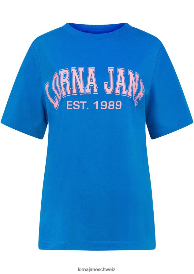 Bekleidung 202X356 Frauen Kornblume Lorna Jane Sommer-Hype-Entspanntes T-Shirt