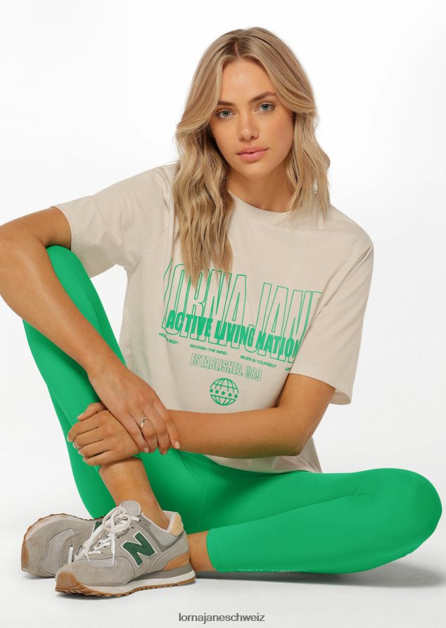 Bekleidung 202X358 Frauen Auster Lorna Jane Urlaub entspanntes T-Shirt