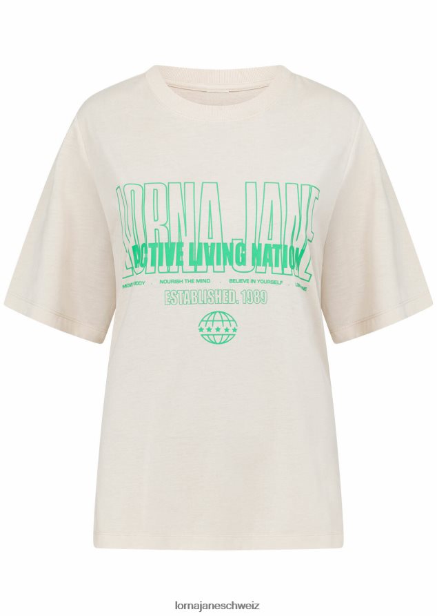 Bekleidung 202X358 Frauen Auster Lorna Jane Urlaub entspanntes T-Shirt