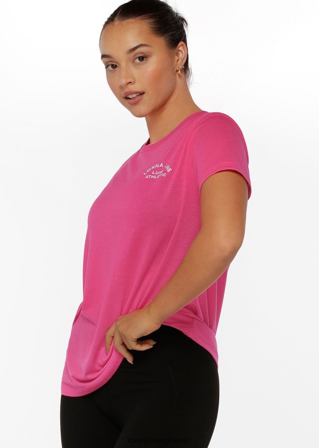 Bekleidung 202X397 Frauen Babyrosa Lorna Jane Lotus-T-Shirt