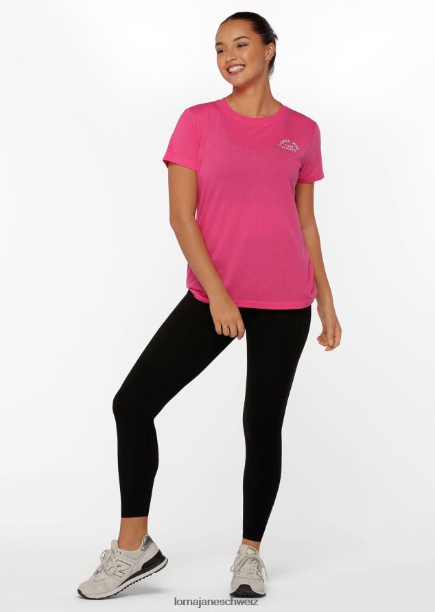 Bekleidung 202X397 Frauen Babyrosa Lorna Jane Lotus-T-Shirt