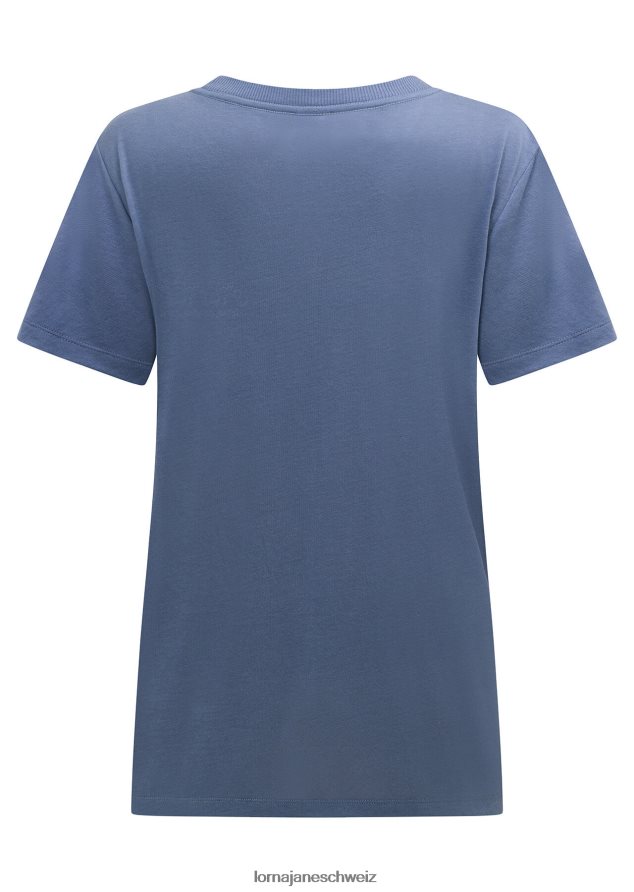 Bekleidung 202X96 Frauen trübes Blau Lorna Jane Lotus-T-Shirt