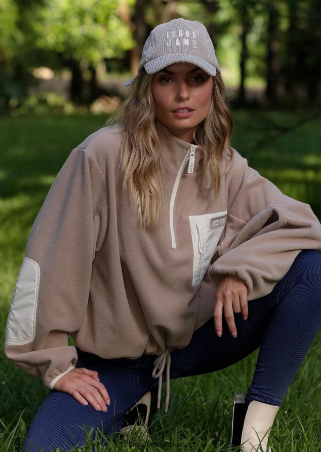 Zubehörteil 202X481 Frauen cremefarben Lorna Jane Abenteuer-Cord-Mütze