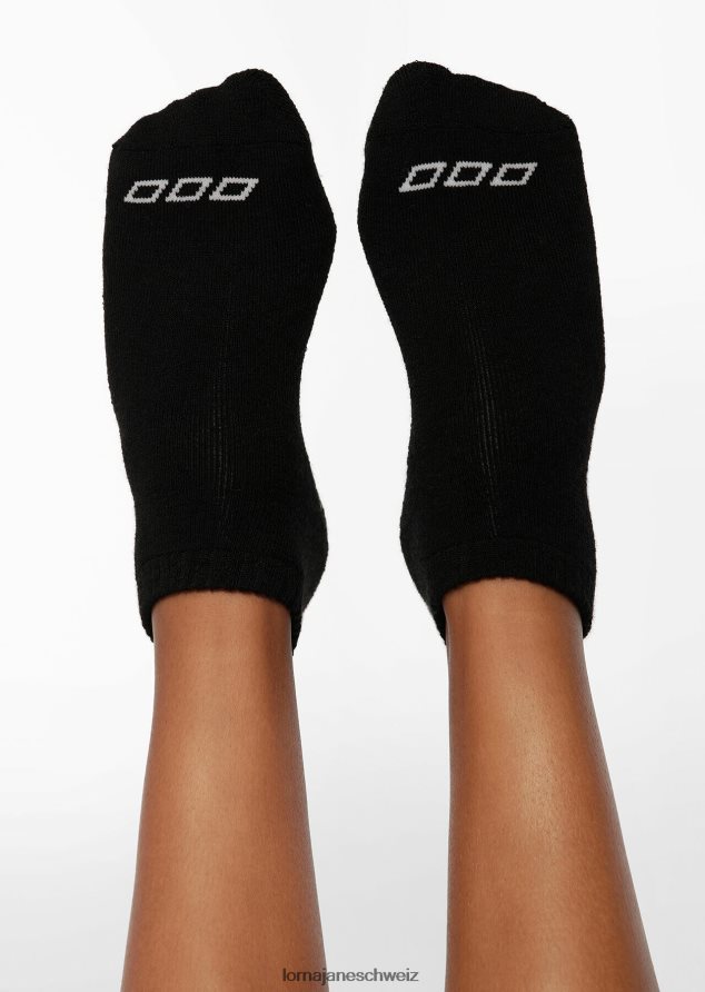 Zubehörteil 202X40 Frauen Schwarz Lorna Jane Icon-Pilates-Socke aus Merinowollmischung