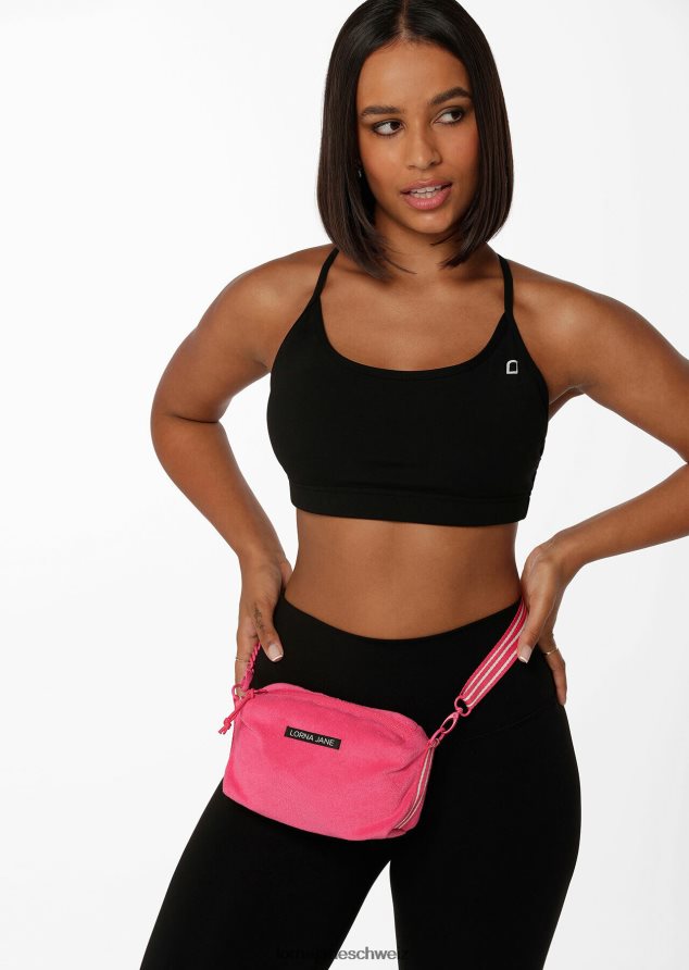 Zubehörteil 202X221 Frauen Babyrosa Lorna Jane Umhängetasche aus Frottee