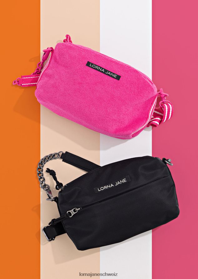 Zubehörteil 202X221 Frauen Babyrosa Lorna Jane Umhängetasche aus Frottee
