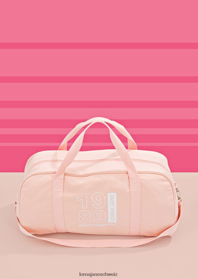 Zubehörteil 202X284 Frauen blasser Pfirsich Lorna Jane 1989 Canvas-Reisetasche