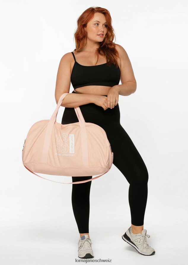 Zubehörteil 202X284 Frauen blasser Pfirsich Lorna Jane 1989 Canvas-Reisetasche