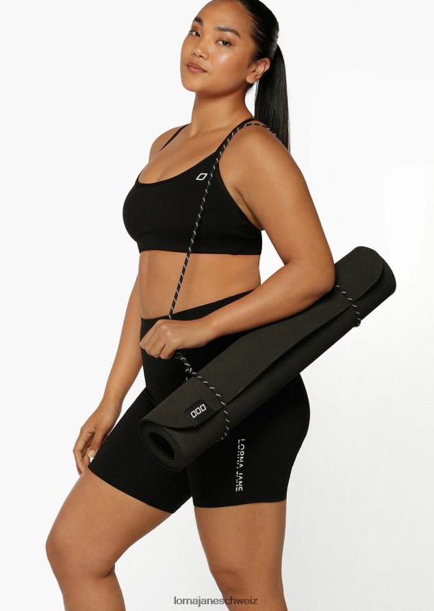 Zubehörteil 202X324 Frauen Schwarz Lorna Jane leichte Reise-Trainingsmatte